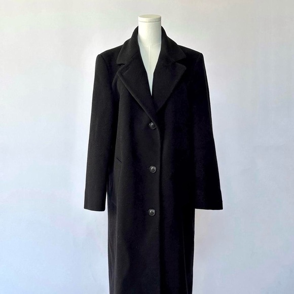 Wool Coat Vintage 90’s Peacoat Large - Picture 1 of 7